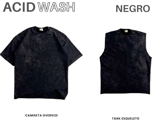 Camisetas Oversize IBK  lavado ácido 270gr.- Moda urbana, impresión de alta calidad.