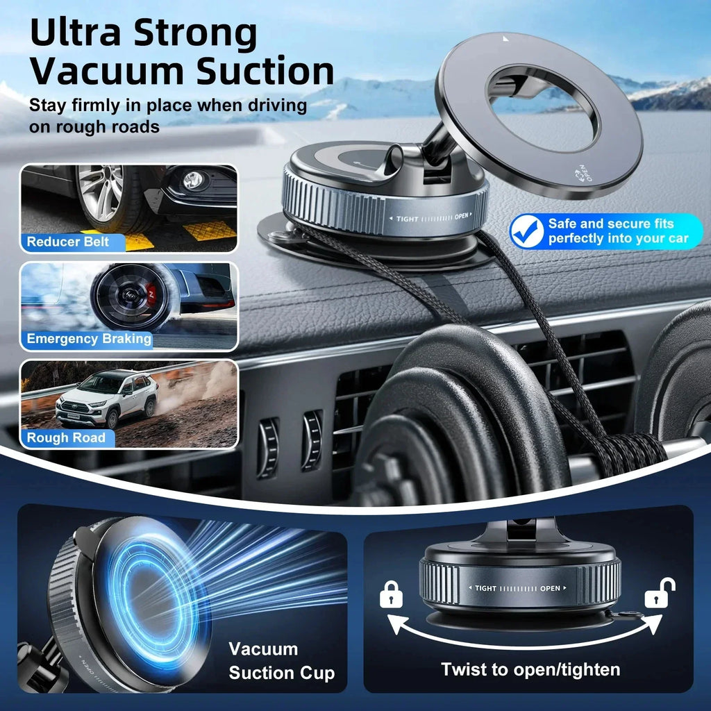 Xiaomi Magnetic Vacuum Car Phone Holder 360° Rotation Suction Cup Navigation Stand Bracket Car Holder For Bath/Car Universal NEW