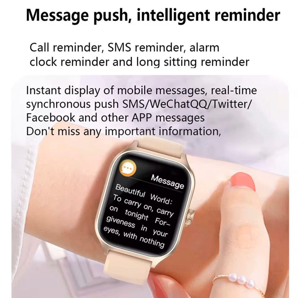 Reloj inteligente H9 y H6 2026 con dial para responder llamadas, seguimiento de calorías, frecuencia cardíaca, monitoreo de oxígeno en sangre, reloj inteligente Bluetooth.