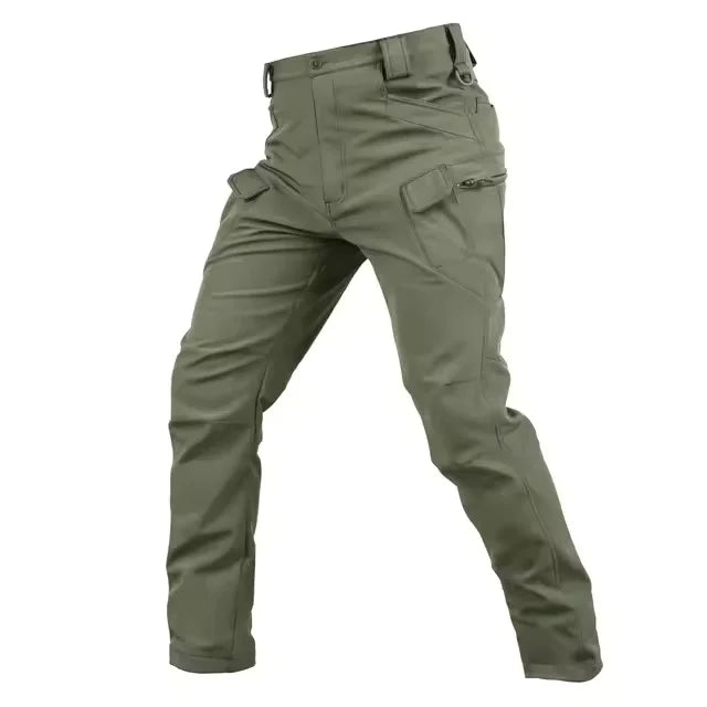 Conjunto táctico impermeable de piel de tiburón para hombre, chaqueta de combate de forro polar grueso y suave, pantalón cargo cálido a prueba de viento, conjunto de 2 piezas