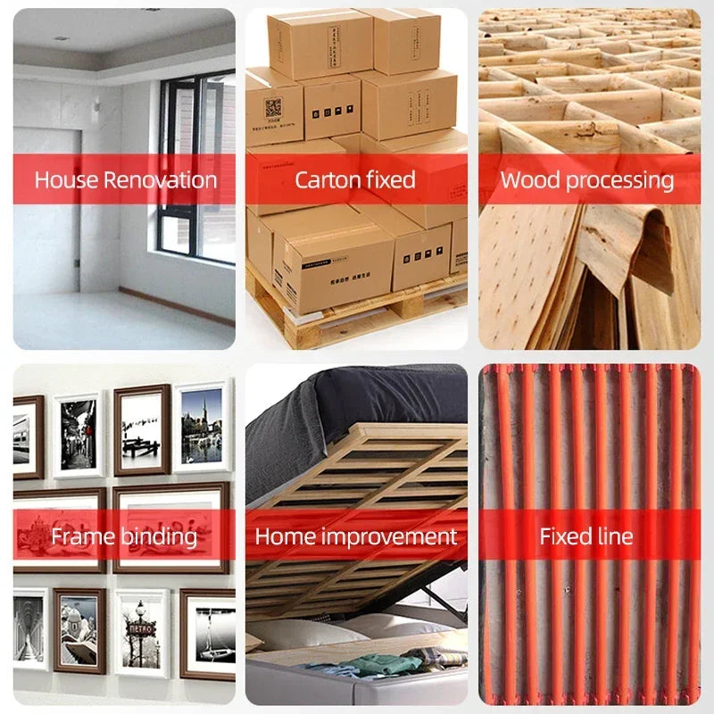 Manual Nailing Gun Light duty Home Use Code Nailing Gun Air Nail Woodworking Special Direct Staple Book Carpentry Tools U/T/N