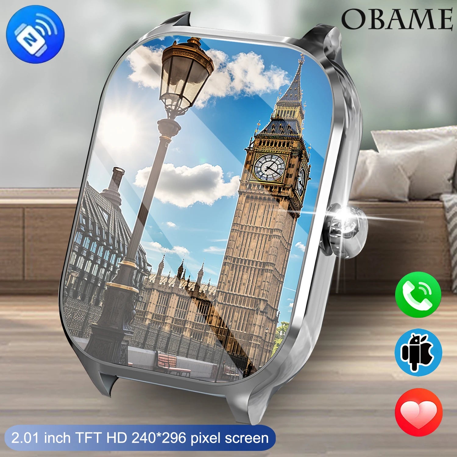 Reloj inteligente H9 y H6 2026 con dial para responder llamadas, seguimiento de calorías, frecuencia cardíaca, monitoreo de oxígeno en sangre, reloj inteligente Bluetooth.